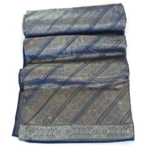Gorgeous Silk Iridescent Patchwork Queen to King Sized Bedspread / Coverlet